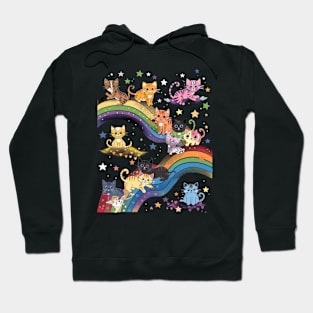 Cat Rainbow Dreamcatcher Hoodie